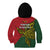 Papua New Guinea East Sepik Province Kid Hoodie PNG Birds Of Paradise Polynesian Arty Style LT03 - Polynesian Pride