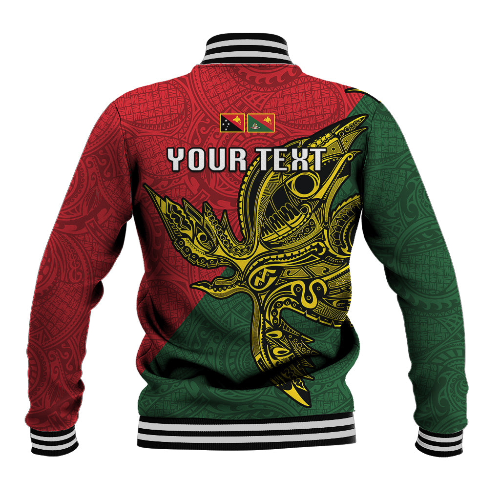 Custom Papua New Guinea East Sepik Province Baseball Jacket PNG Birds Of Paradise Polynesian Arty Style LT03 - Polynesian Pride