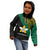 Papua New Guinea Enga Province Kid Hoodie PNG Birds Of Paradise Polynesian Arty Style LT03 - Polynesian Pride