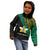 Papua New Guinea Enga Province Kid Hoodie PNG Birds Of Paradise Polynesian Arty Style LT03 - Polynesian Pride