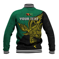 Custom Papua New Guinea Enga Province Baseball Jacket PNG Birds Of Paradise Polynesian Arty Style LT03 - Polynesian Pride