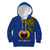 Papua New Guinea Gulf Province Kid Hoodie PNG Birds Of Paradise Polynesian Arty Style LT03 Hoodie Blue - Polynesian Pride