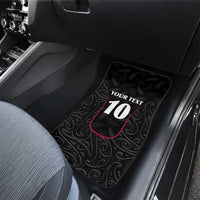 Custom New Zealand Rugby Car Mats Maori All Black Championship 2024 and Silver Fern