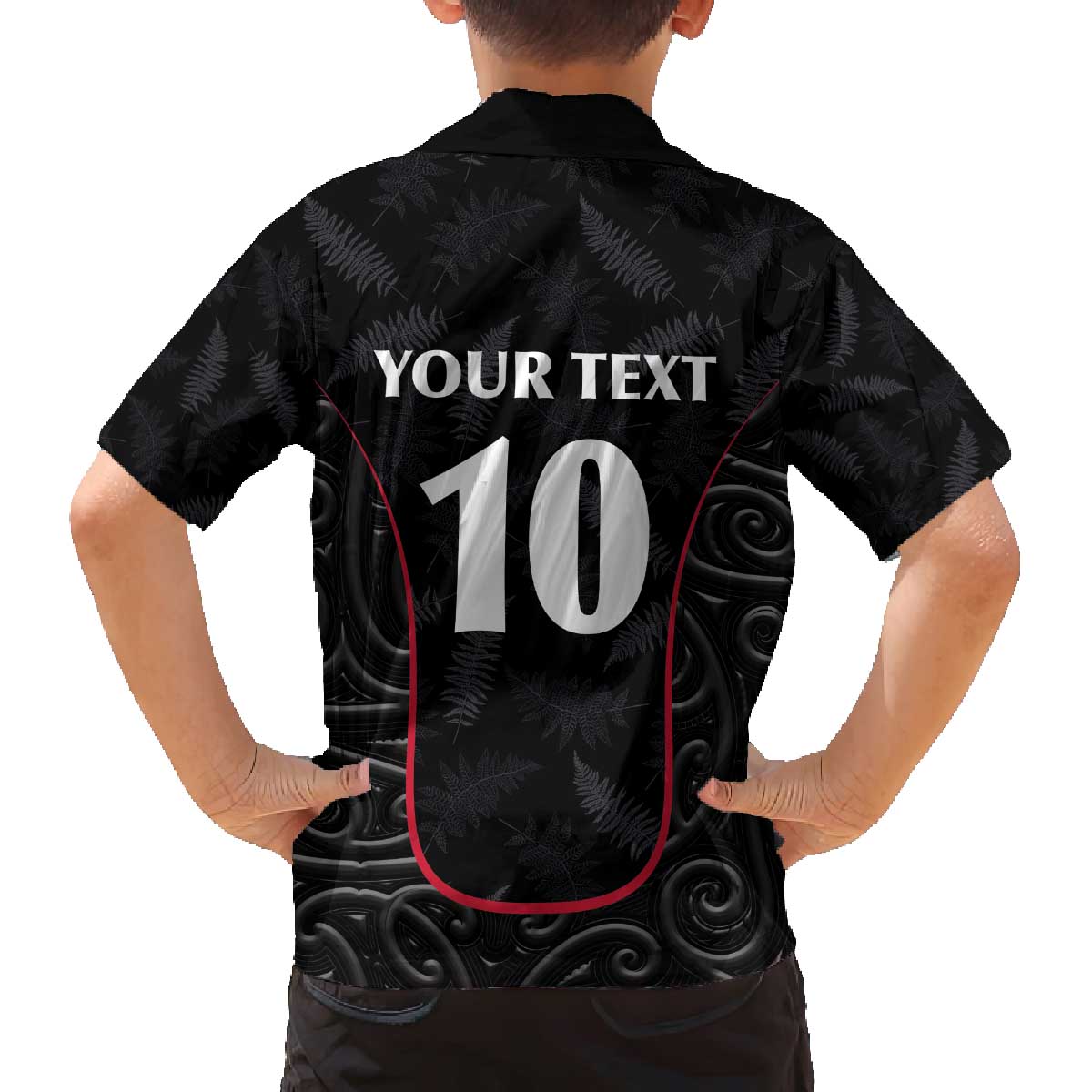 Custom New Zealand Rugby Family Matching Off The Shoulder Long Sleeve Dress and Hawaiian Shirt Maori All Black Championship 2024 and Silver Fern LT03 - Polynesian Pride