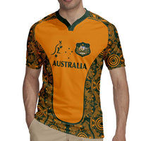 Custom Australia Rugby Championship 2024 Rugby Jersey Aboriginal Art Tattoo Pattern