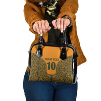 Custom Australia Rugby Championship 2024 Shoulder Handbag Aboriginal Art Tattoo Pattern LT03 One Size Yellow - Polynesian Pride