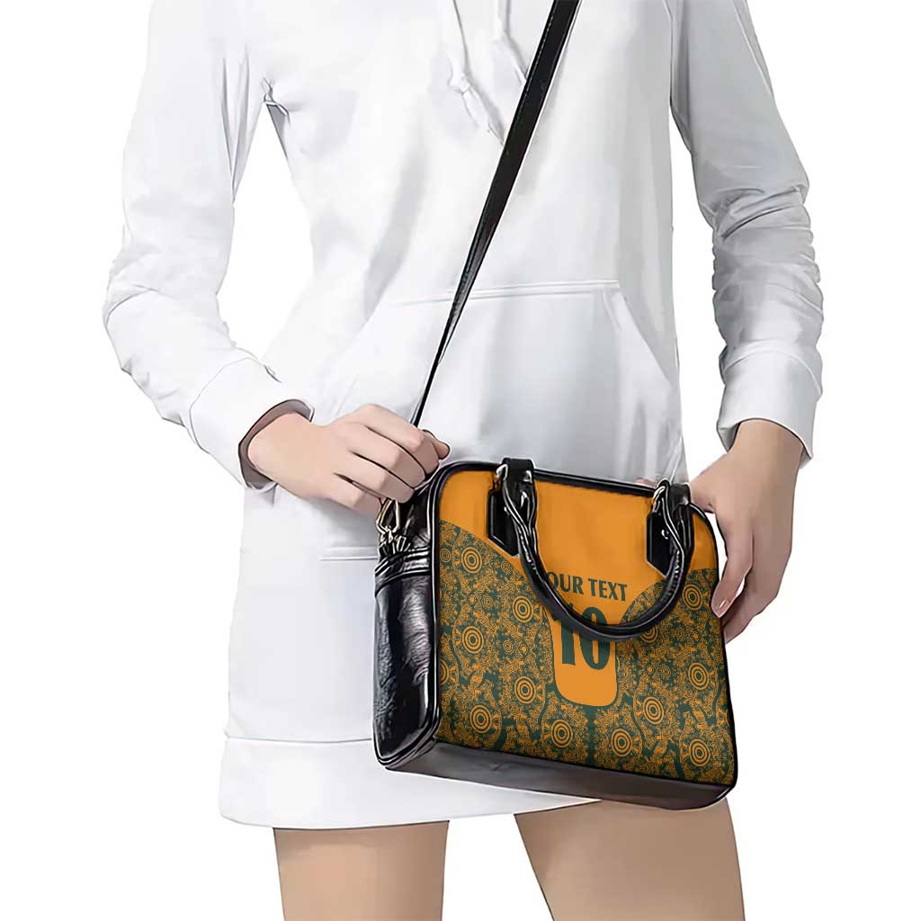 Custom Australia Rugby Championship 2024 Shoulder Handbag Aboriginal Art Tattoo Pattern LT03 - Polynesian Pride