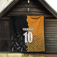 Custom New Zealand and Australia Rugby Championship 2024 Quilt Maori Warrior and Kangaroo Mascot with Fern Aboriginal LT03 - Polynesian Pride