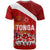 Tonga Rugby T Shirt Sipi Tau Dance Coat of Arms Ngatu Pattern LT03 - Polynesian Pride