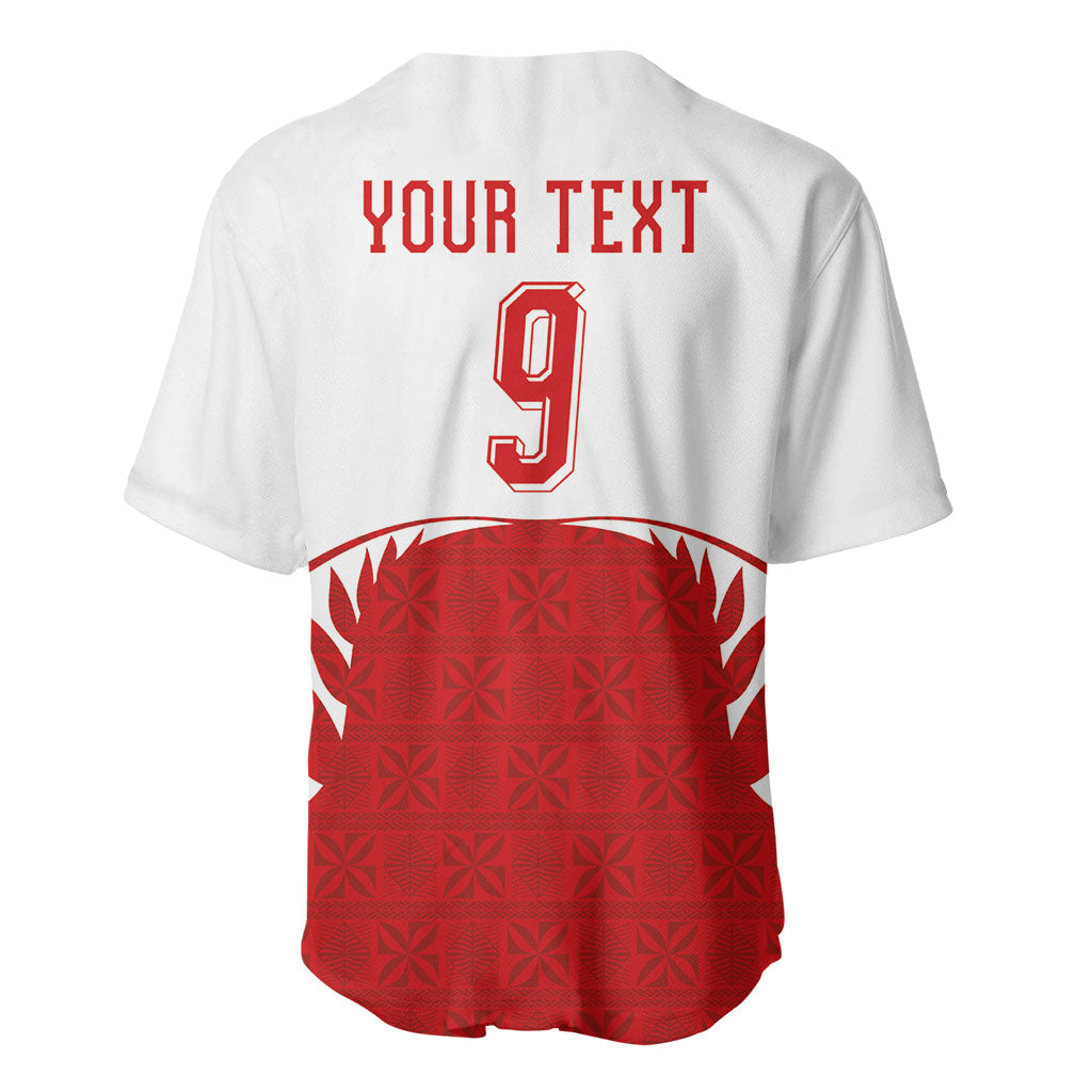 Tonga Rugby Custom Baseball Jersey Sipi Tau - Six Seven Six to the World LT03 - Polynesian Pride