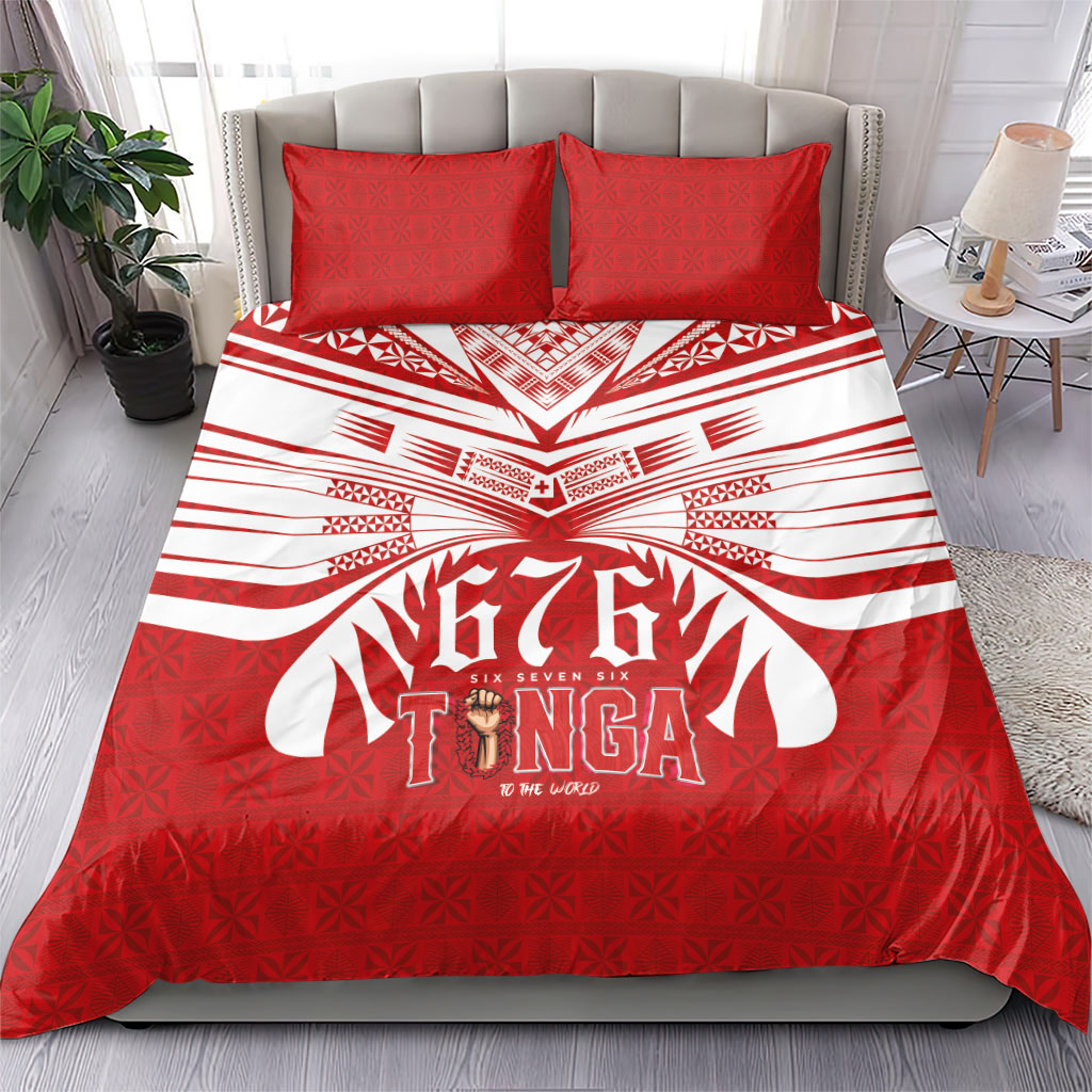 Tonga Rugby Bedding Set Sipi Tau - Six Seven Six to the World LT03 - Polynesian Pride