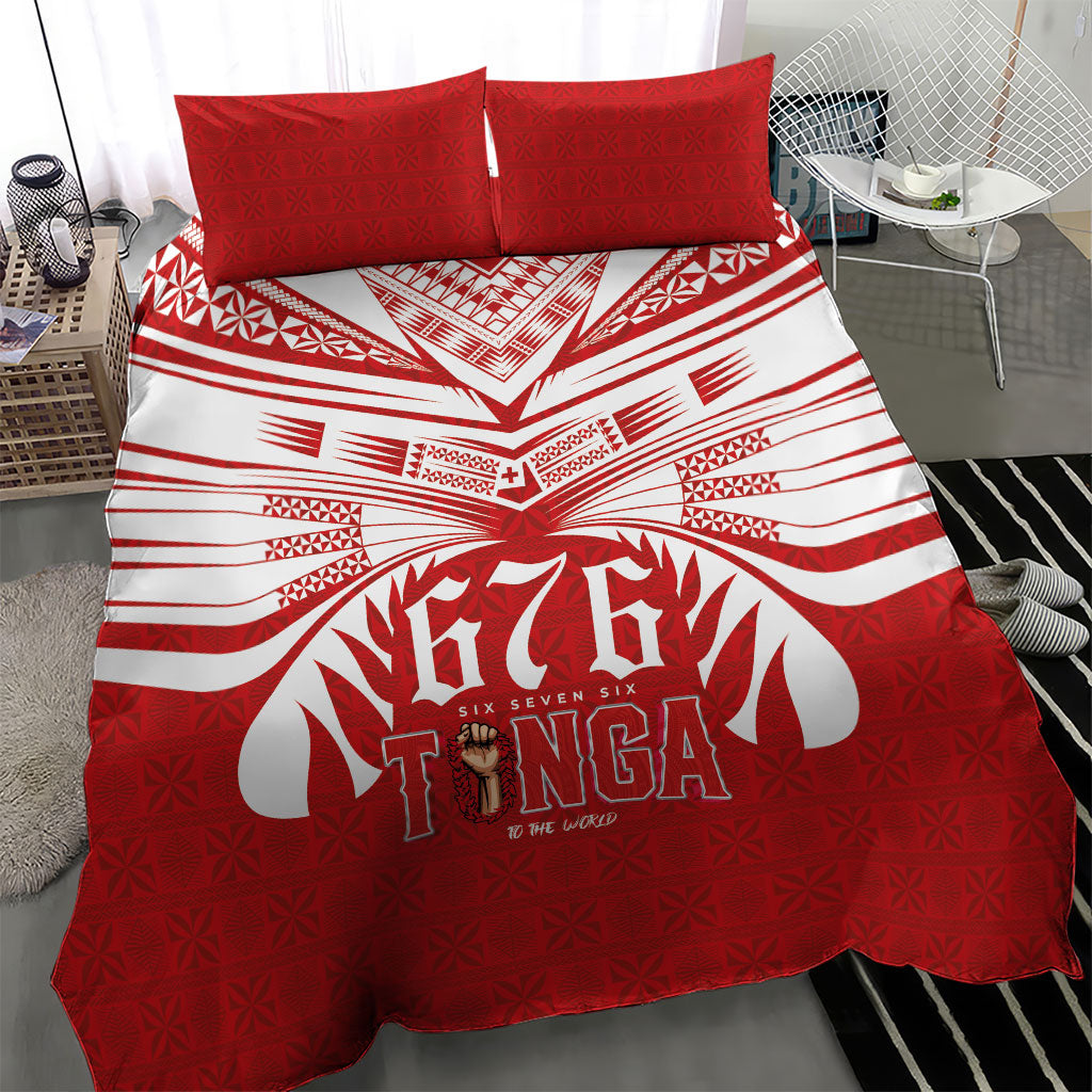 Tonga Rugby Bedding Set Sipi Tau - Six Seven Six to the World LT03 - Polynesian Pride