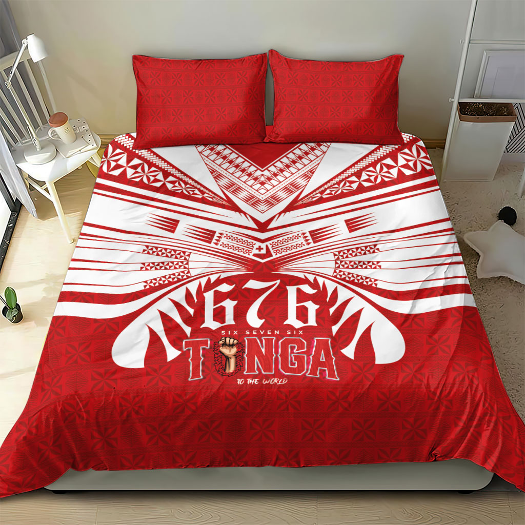 Tonga Rugby Bedding Set Sipi Tau - Six Seven Six to the World LT03 - Polynesian Pride
