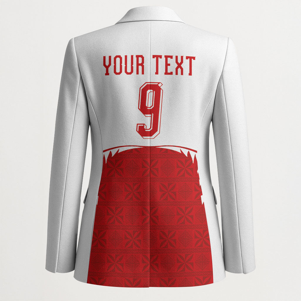 Tonga Rugby Custom Blazer Sipi Tau - Six Seven Six to the World LT03 - Polynesian Pride
