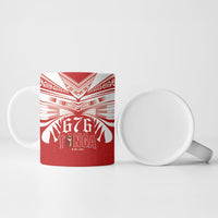 Tonga Rugby Ceramic Mug Sipi Tau - Six Seven Six to the World LT03 - Polynesian Pride