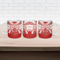 Tonga Rugby Ceramic Mug Sipi Tau - Six Seven Six to the World LT03 - Polynesian Pride