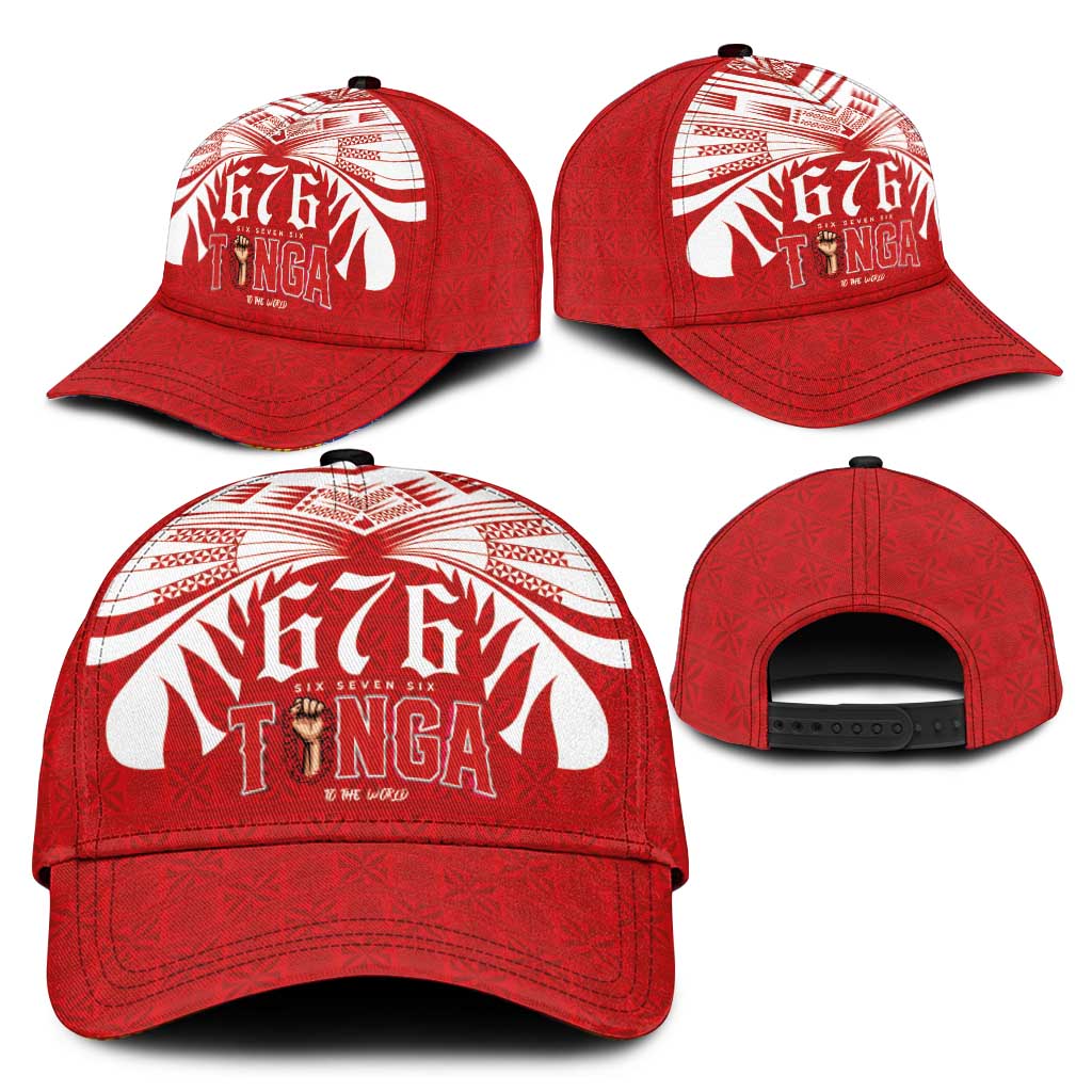 Tonga Rugby Classic Cap Sipi Tau - Six Seven Six to the World LT03 - Polynesian Pride