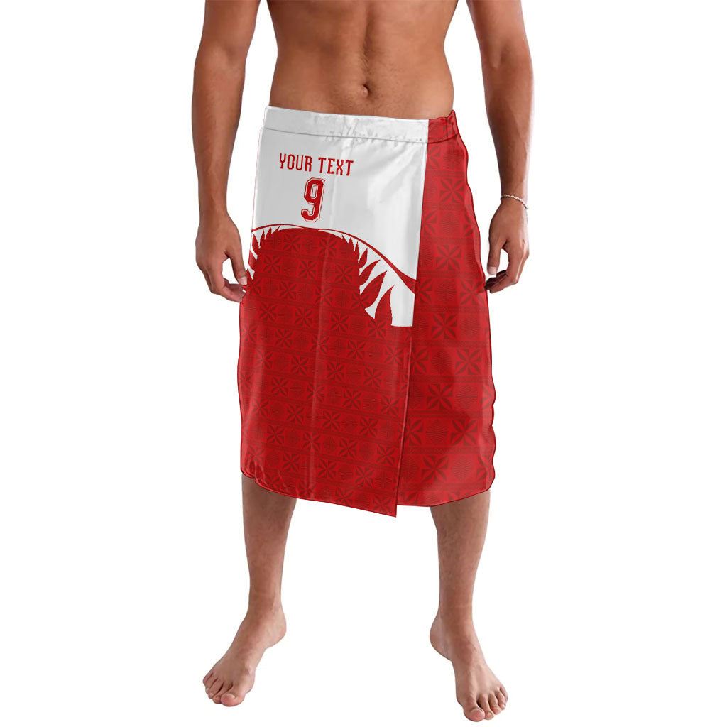 Tonga Rugby Custom Lavalava Sipi Tau - Six Seven Six to the World LT03 Red - Polynesian Pride