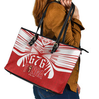 Tonga Rugby Leather Tote Bag Sipi Tau - Six Seven Six to the World LT03 - Polynesian Pride