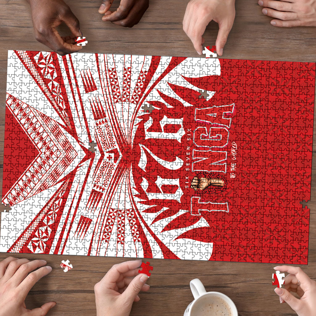 Tonga Rugby Puzzle Sipi Tau - Six Seven Six to the World LT03 - Polynesian Pride