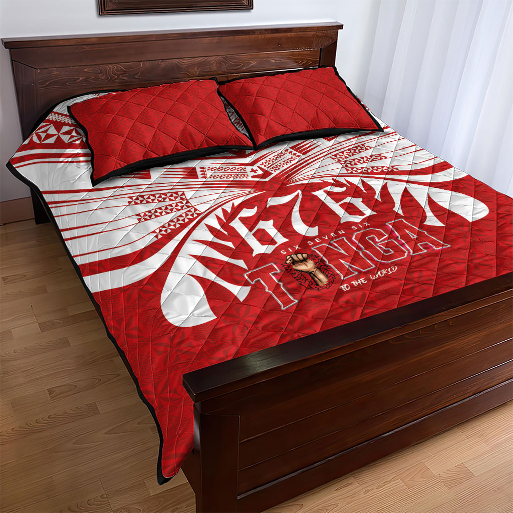 Tonga Rugby Quilt Bed Set Sipi Tau - Six Seven Six to the World LT03 - Polynesian Pride