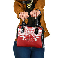 Tonga Rugby Shoulder Handbag Sipi Tau - Six Seven Six to the World LT03 One Size Red - Polynesian Pride