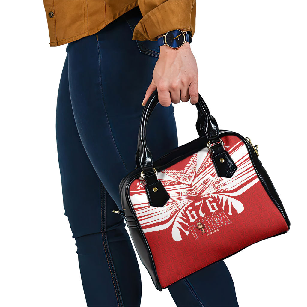 Tonga Rugby Shoulder Handbag Sipi Tau - Six Seven Six to the World LT03 - Polynesian Pride