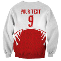Tonga Rugby Custom Sweatshirt Sipi Tau - Six Seven Six to the World LT03 - Polynesian Pride