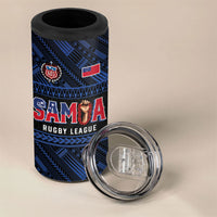 Toa Samoa Rugby 4 in 1 Can Cooler Tumbler Siva Tau - Samoan Warriors Pacific Pattern LT03 - Polynesian Pride