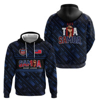 Toa Samoa Rugby Hoodie Siva Tau - Samoan Warriors Pacific Pattern LT03 - Polynesian Pride