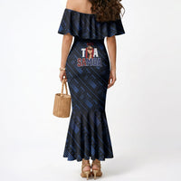 Toa Samoa Rugby Mermaid Dress Siva Tau - Samoan Warriors Pacific Pattern LT03 - Polynesian Pride