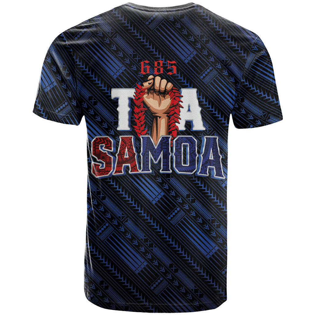 Toa Samoa Rugby T Shirt Siva Tau - Samoan Warriors Pacific Pattern LT03 - Polynesian Pride