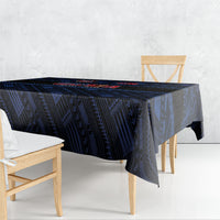 Toa Samoa Rugby Tablecloth Siva Tau - Samoan Warriors Pacific Pattern LT03 - Polynesian Pride