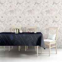 Toa Samoa Rugby Tablecloth Siva Tau - Samoan Warriors Pacific Pattern LT03 - Polynesian Pride