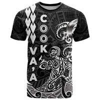 Cook Islands Vaa Polynesian Art Tattoo T Shirt Black Color