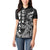 Cook Islands Vaa Polynesian Art Tattoo Women Polo Shirt Black Color