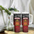 Personalised The Kingitanga - Maori King Movement Tumbler With Handle Ko Te Mana Motuhake Emblem with Silver Ferns and Polynesian Art Tattoo LT03