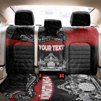 Personalised Maori King Movement Back Car Seat Cover Te Paki-o-Matariki with Silver Ferns and Polynesian Art Tattoo LT03 - Polynesian Pride
