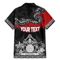 Personalised Maori King Movement Family Matching Mermaid Dress and Hawaiian Shirt Te Paki-o-Matariki with Silver Ferns and Polynesian Art Tattoo LT03 - Polynesian Pride