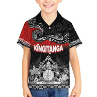 Personalised Maori King Movement Hawaiian Shirt Te Paki-o-Matariki with Silver Ferns and Polynesian Art Tattoo LT03 - Polynesian Pride