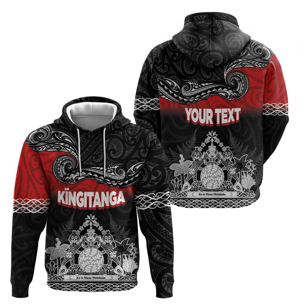 Personalised Maori King Movement Hoodie Te Paki-o-Matariki with Silver Ferns and Polynesian Art Tattoo LT03 - Polynesian Pride