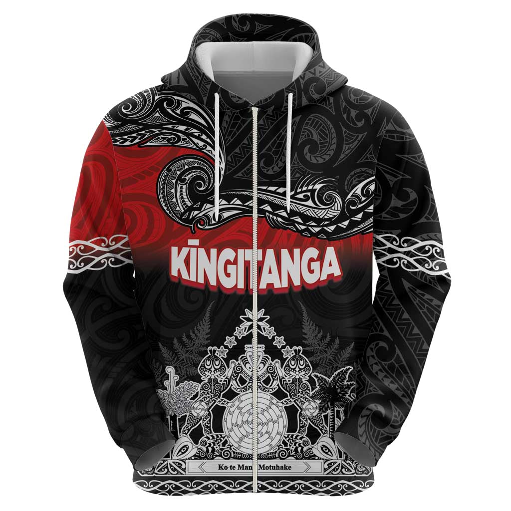 Personalised Maori King Movement Hoodie Te Paki-o-Matariki with Silver Ferns and Polynesian Art Tattoo LT03 - Polynesian Pride