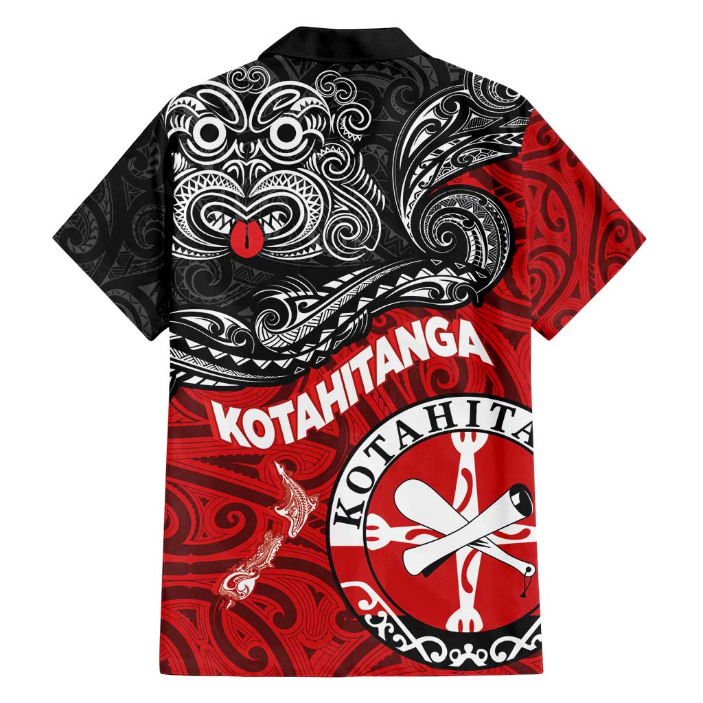 Maori Kotahitanga Family Matching Puletasi and Hawaiian Shirt Aotearoa Spirit with Maori Mask and Polynesian Art Tattoo LT03 - Polynesian Pride
