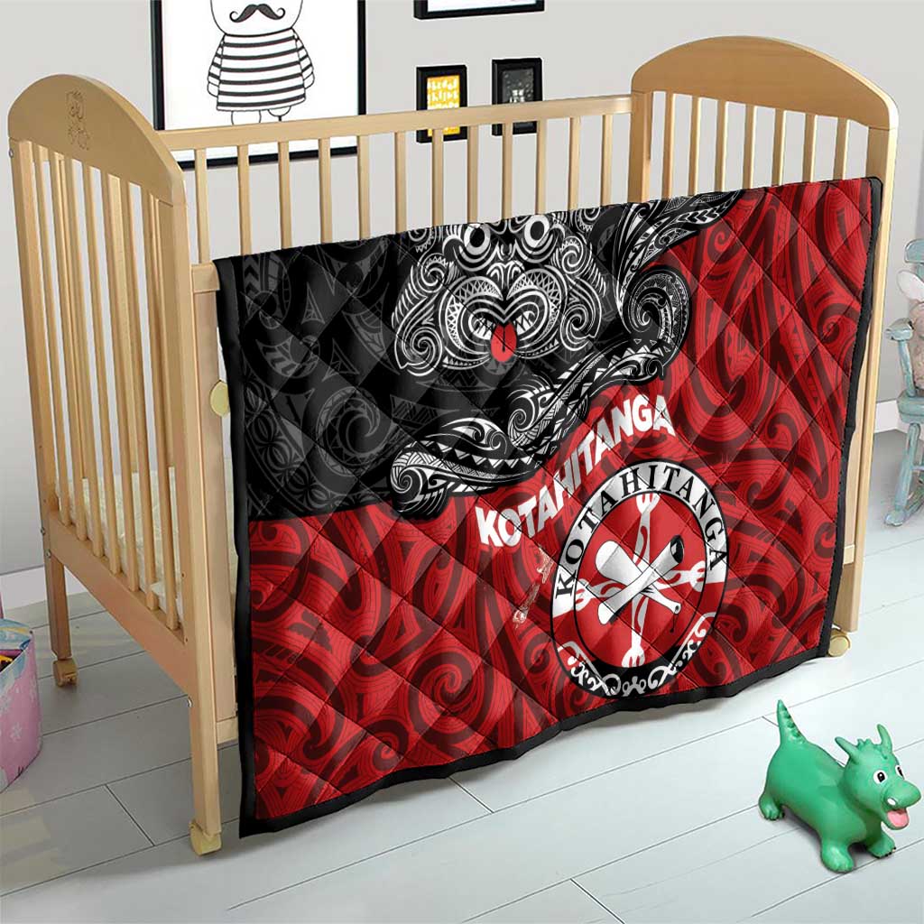 Maori Kotahitanga Quilt Aotearoa Spirit with Maori Mask and Polynesian Art Tattoo LT03 - Polynesian Pride