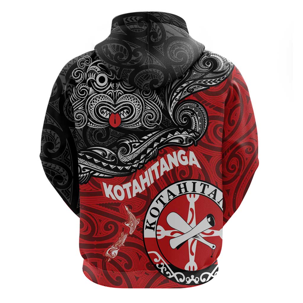 Maori Kotahitanga Zip Hoodie Aotearoa Spirit with Maori Mask and Polynesian Art Tattoo LT03 - Polynesian Pride