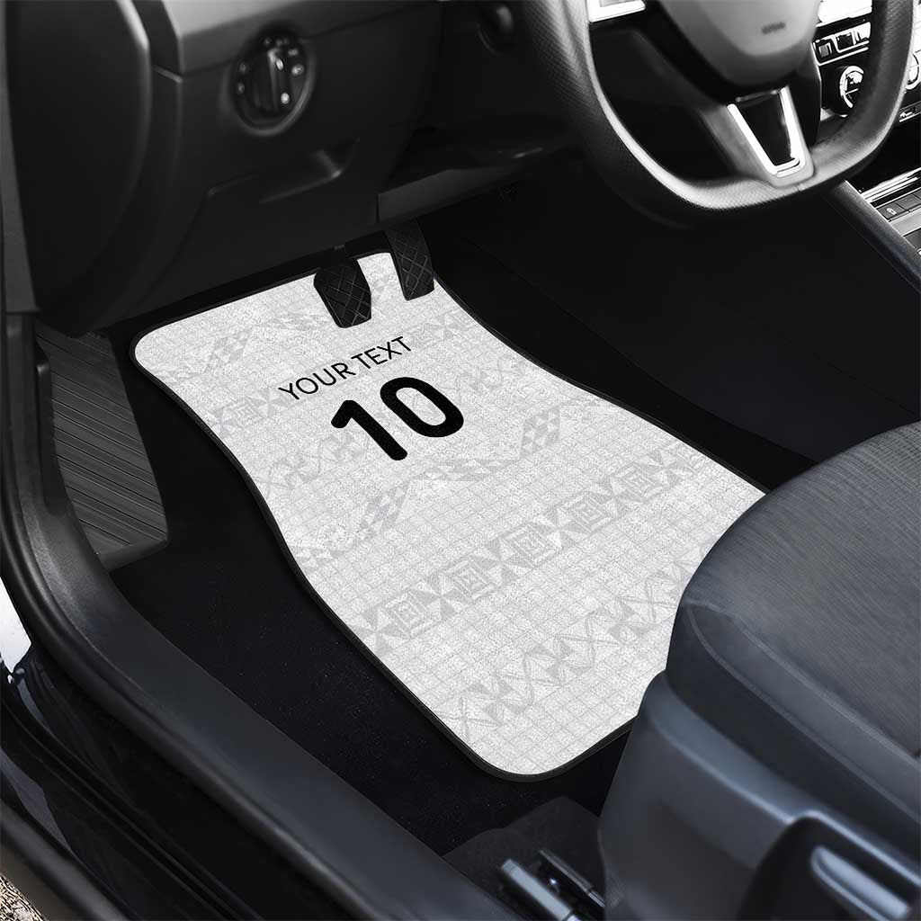 Custom Tonga Ngatu Art Rugby Mate Ma'a Car Mats - Polynesian Pride