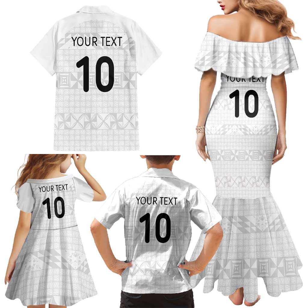Custom Tonga Ngatu Art Rugby Mate Ma'a Family Matching Mermaid Dress and Hawaiian Shirt - Polynesian Pride