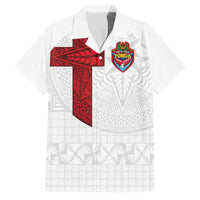 Custom Tonga Ngatu Art Rugby Mate Ma'a Family Matching Tank Maxi Dress and Hawaiian Shirt - Polynesian Pride
