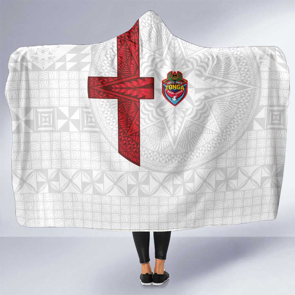 Tonga Ngatu Art Rugby Mate Ma'a Hooded Blanket - Polynesian Pride