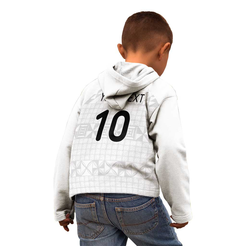 Custom Tonga Ngatu Art Rugby Mate Ma'a Kid Hoodie - Polynesian Pride